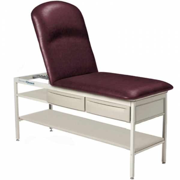 Graham-Field Element Treatment Table w/ Shelf & ADJ. Flat Top - Tapestry Red 2230-26